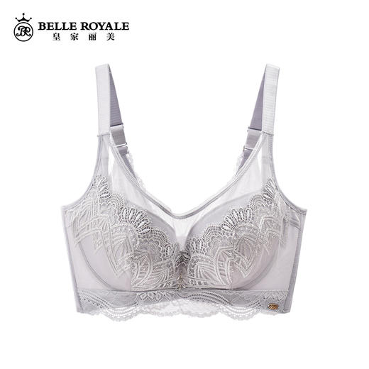 皇家丽美收副乳大胸显小调整型蕾丝文胸WJ037-1 商品图1