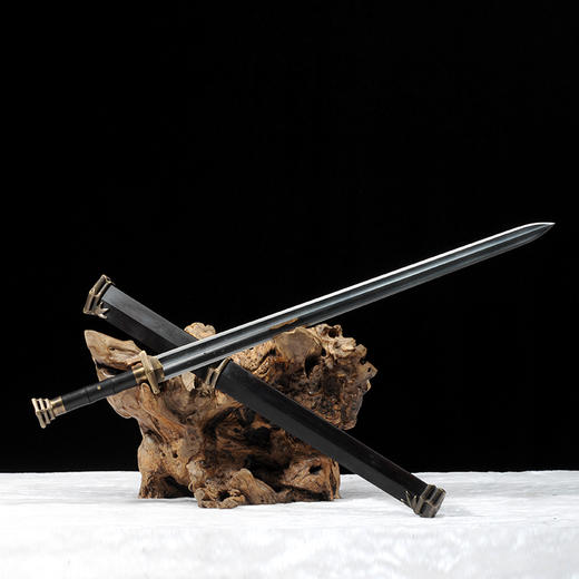 君子剑 中国工艺美术大师沈新培 作品 龙泉沈广隆宝剑 手工传统剑收藏宝剑sgl-1006未开刃 商品图5