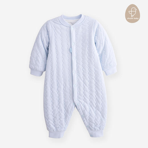 【秋冬保暖棉衣连体衣】卓儿宝宝薄棉保暖服纯棉家居服婴儿衣服适合3个月-2岁 商品图2