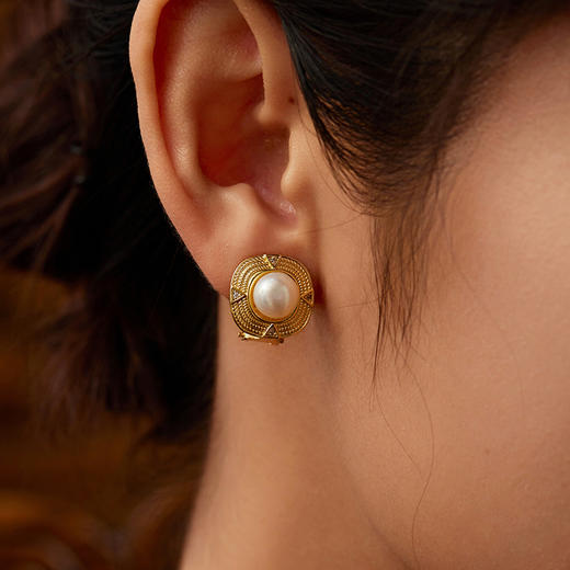 Manreya 玛芮雅“罗马神话”淡水珍珠耳夹优雅轻奢法式小众  简约 商品图1