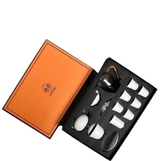 成艺/隐雕蝶恋套组/曼德密瓷德化手工描金白瓷抖音旗舰同款陶瓷功夫茶具 商品图4