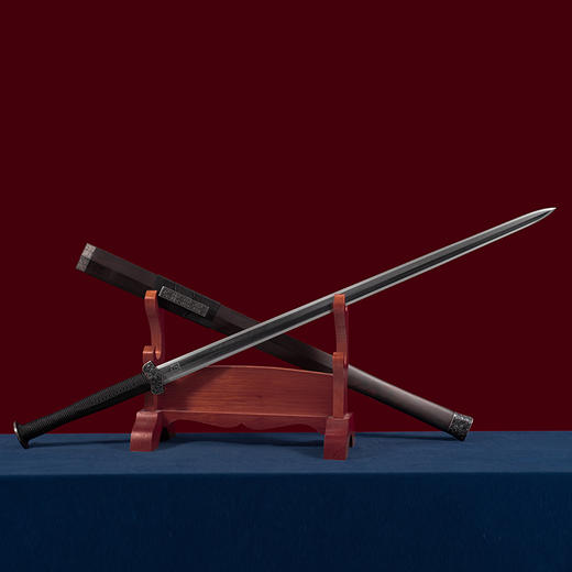 汉武剑 沈州作品 汉剑 收藏传统宝剑 龙泉沈广隆宝剑 未开刃 商品图5