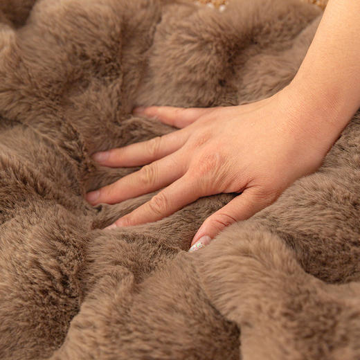 秋冬季【兔毛绒餐椅垫】兔毛绒保暖坐垫  办公室久坐屁垫  餐椅凳子垫椅垫 商品图1