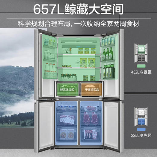 海尔（Haier）冰箱 BCD-657WGHTD19S7U1 商品图2