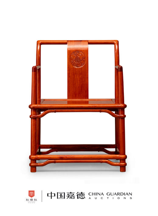 红桥红  家具严选  缅甸花梨（大果紫檀）【圆包圆休闲 茶桌椅 单椅】 商品图0