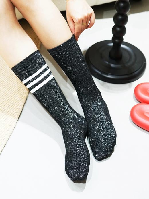 银丝左右不同堆堆女袜DU34613 商品图2