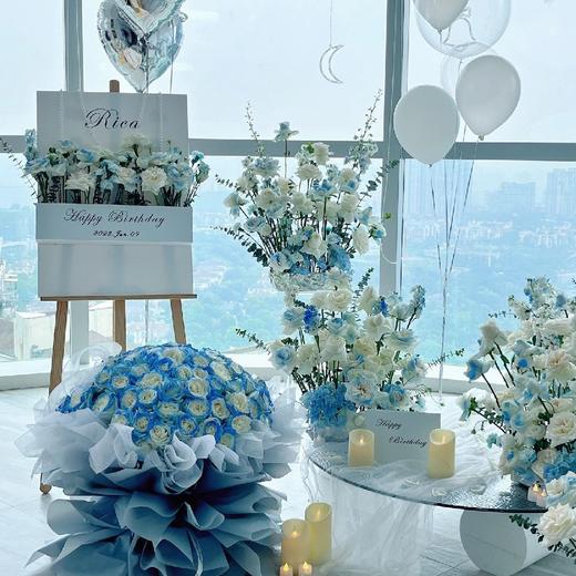 此意-蓝色系生日布置 商品图1