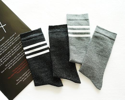 银丝左右不同堆堆女袜DU34613 商品图1