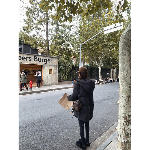 金蘑菇菇 MilkCream小方糖 无毛领版 / 22国标95绒子 中长羽绒服 商品图3