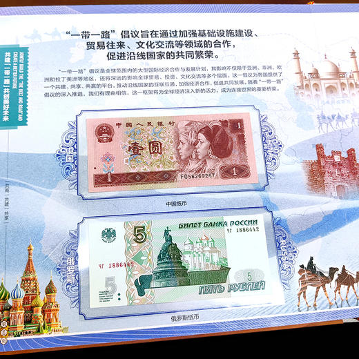 一带一路10周年邮币钞珍藏册《筑梦新丝路》 商品图6