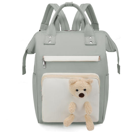 【多功能妈咪包！一包搞定】妈咪包百搭双肩包大容量，母婴外出便捷背包收纳包宝妈旅行，轻便易携带 可背可提，实用高颜值 满足多日出行所需-QQ 商品图6