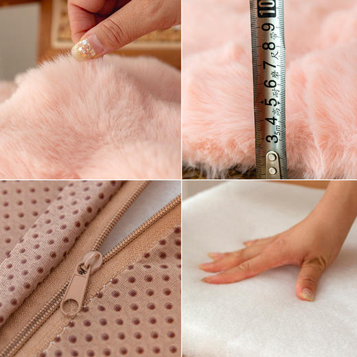 秋冬季【兔毛绒餐椅垫】兔毛绒保暖坐垫  办公室久坐屁垫  餐椅凳子垫椅垫 商品图2