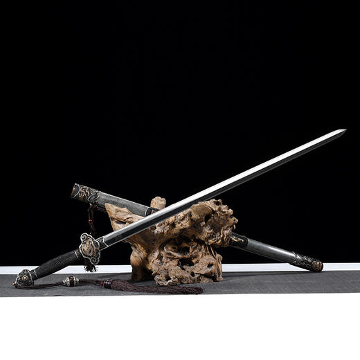 龙天剑 沈州作品 龙泉沈广隆宝剑 传统收藏宝剑 清剑 手工花纹钢剑 未开刃 商品图5