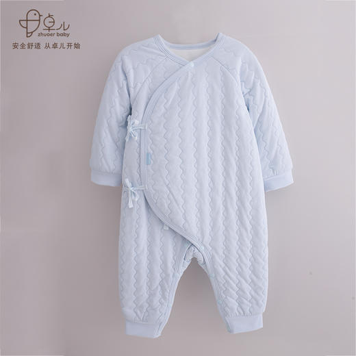 【秋冬保暖棉衣连体衣】卓儿宝宝薄棉保暖服纯棉家居服婴儿衣服适合0-6个月 商品图2