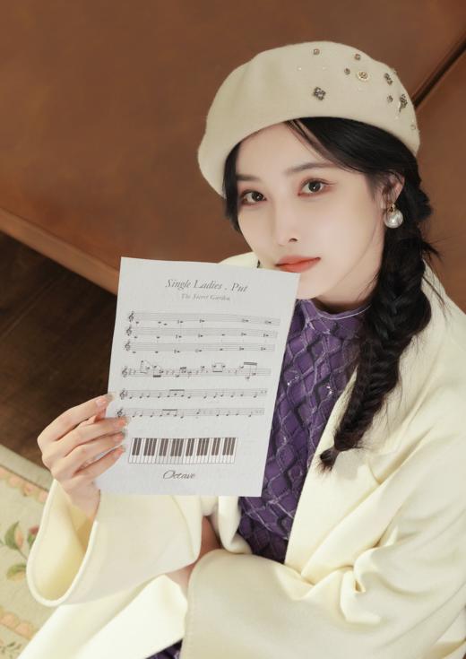 逸红颜周末小集市#法式高定文艺画家帽,温润气质风 商品图6