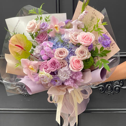 甜糖蜜语（玫瑰绣球混搭花束） 商品图2