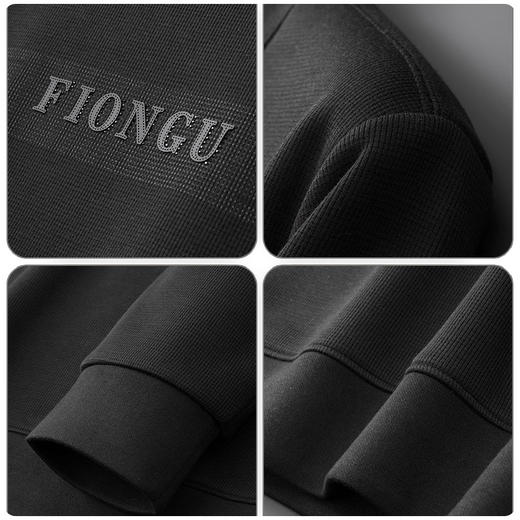 【新款DDA】大依优型大码加绒卫衣加肥加大休闲商务宽松弹力肥佬上衣打底男士 商品图3