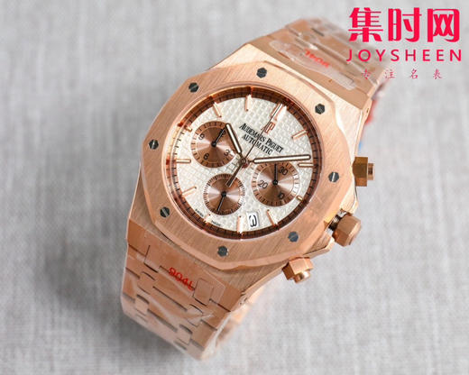 爱彼-AUDEMARS PIGUET 皇家橡树计时系列 AP六针石英 精品 重磅上市 与您相约 高超的技造诣大气风格 六针多功能计时男士石英腕表 商品图5
