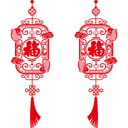 新年福字静电贴春节过年装饰门贴商铺窗贴玻璃贴纸灯笼鱼防撞贴画 商品图7