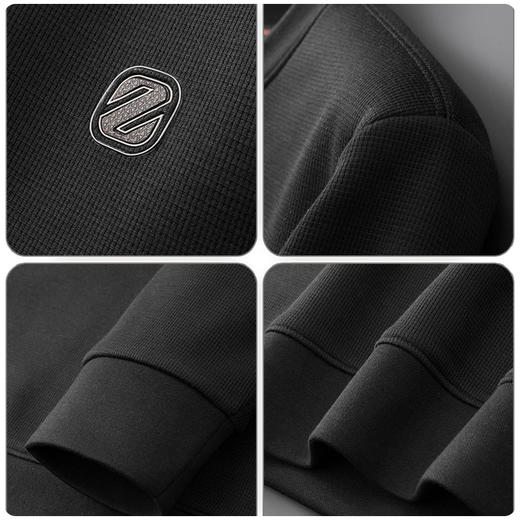 【新款DDA】大依优型大码加绒卫衣加肥加大休闲商务宽松弹力肥佬上衣打底男士 商品图3