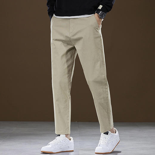 纯棉【新款DQ】大依优型大码男装休闲裤加肥加大号肥佬宽松大号休闲长裤水洗棉 商品图0