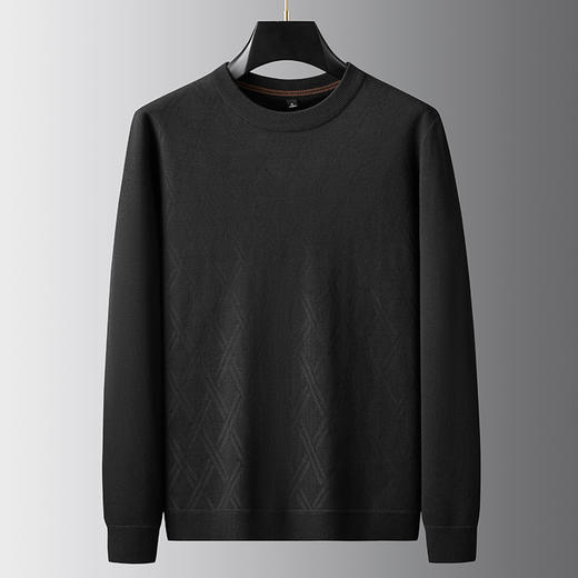 【新款DDA】大依优型大码毛衣圆领羊毛衫针织衫休闲加肥加大男士胖子大码内搭上衣打底衫 商品图1