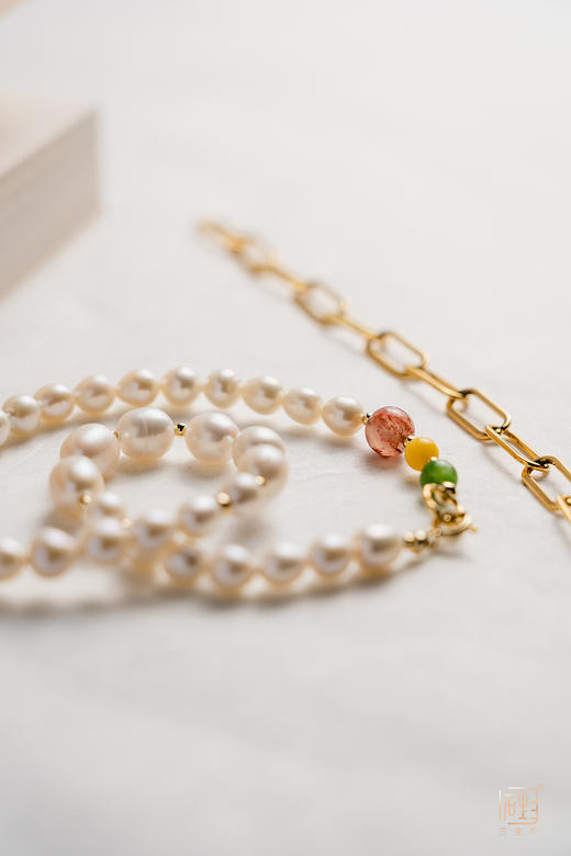 天然小巴洛克珍珠彩宝国风多用链+梅兰竹菊多用吊牌 商品图14