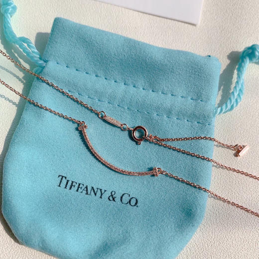 ti芙尼小号满钻笑脸项链 商品图5