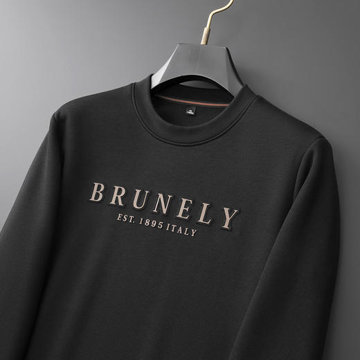 【新款DDA】大依优型大码加绒卫衣加肥加大休闲商务宽松弹力肥佬上衣打底男士 商品图2