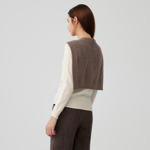 【纯色百搭羊绒披肩】羊绒世家秋冬新款女士100%山羊绒多色百搭保暖披肩围巾 商品图2