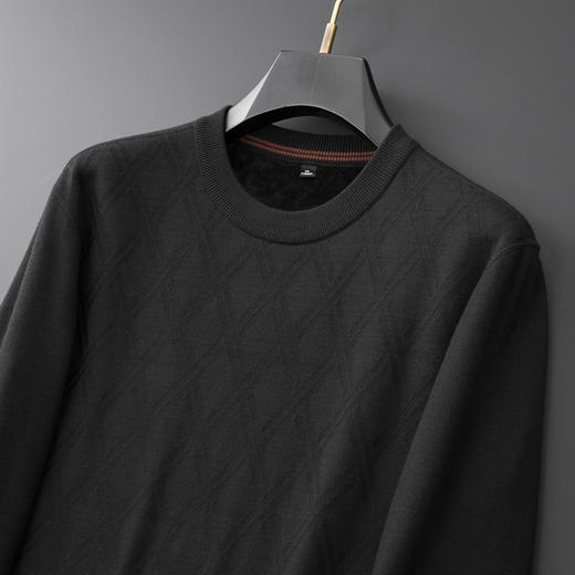 【新款DDA】大依优型大码毛衣圆领羊毛衫针织衫休闲加肥加大男士胖子大码内搭上衣打底衫 商品图2