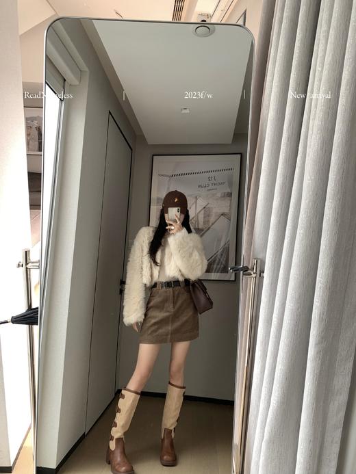 Read Nameless /线下爆款咖色皮扣靴 商品图5