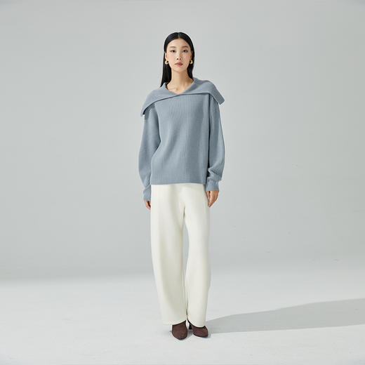 东黎 • 小山羊绒女士秋冬马尔代夫阳光翻领套头衫 3413 商品图5