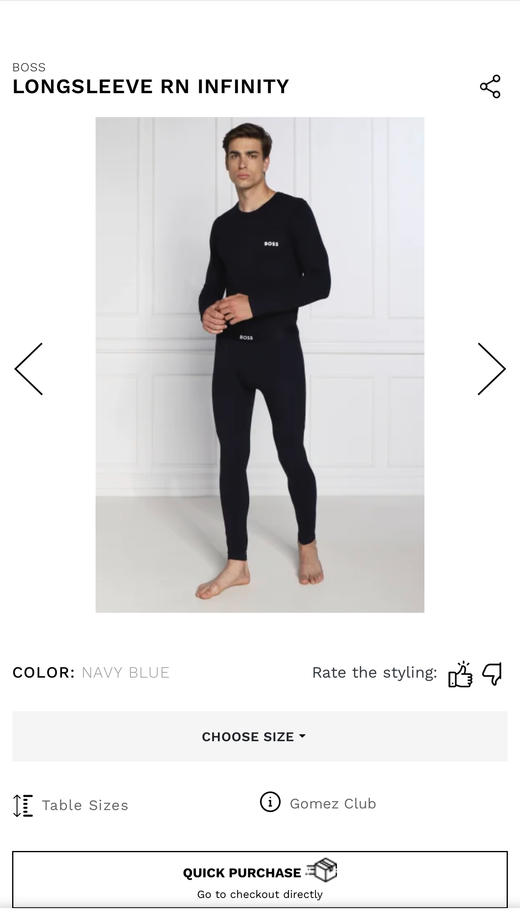 H.B 科技面料加绒保暖打底套装（长袖+长裤）PJ788 商品图1