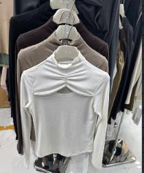 【门店同款】冬季褶皱镂空磨毛上衣 155099973