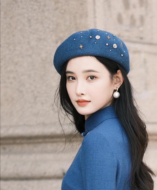 逸红颜周末小集市#法式高定文艺画家帽,温润气质风 商品图1