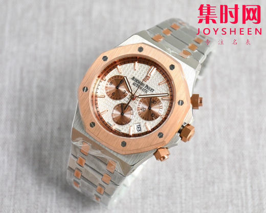 爱彼-AUDEMARS PIGUET 皇家橡树计时系列 AP六针石英 精品 重磅上市 与您相约 高超的技造诣大气风格 六针多功能计时男士石英腕表 商品图4