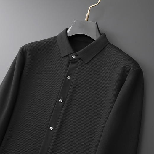 【新款DDA】大依优型大码加绒衬衫加肥加大休闲商务宽松弹力肥佬上衣打底男士胖子 商品图1