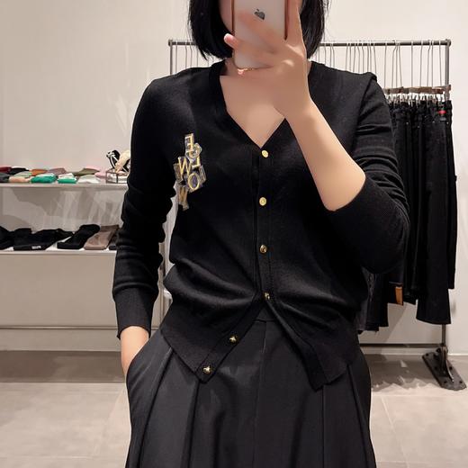 罗意威 LOEWE 女士字母挂饰V领针织开衫 商品图1