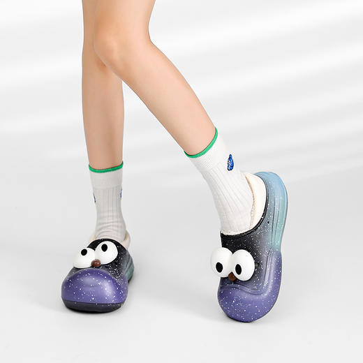 初选 星空色大眼蛙卡通棉拖 商品图3