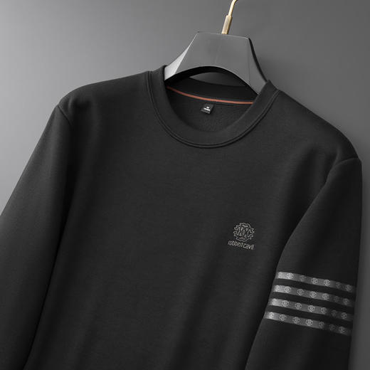 【新款DDA】大依优型大码加绒卫衣加肥加大休闲商务宽松弹力肥佬上衣打底男士 商品图2