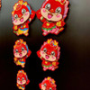 1对2024龙年红色毛绒生肖立体悬浮卡通贴纸新年门贴新年装饰用品 商品缩略图7