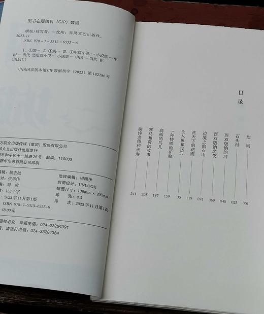 毛边本！！残雪新作《烟城》，残雪著，春风文艺出版社2023年11月一版一印，定价48，售价45元。 商品图5