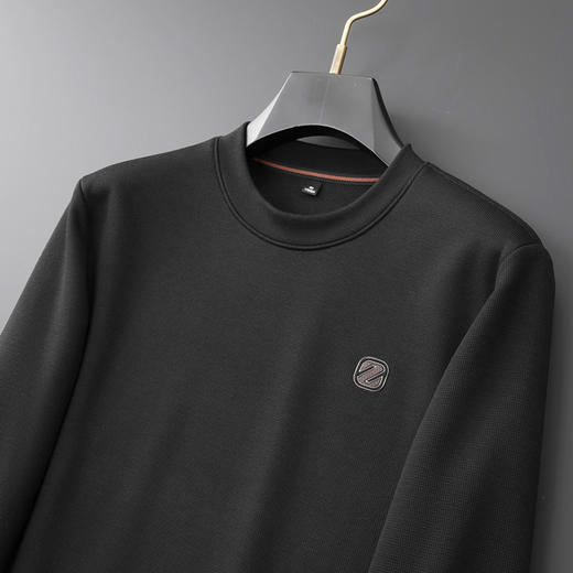 【新款DDA】大依优型大码加绒卫衣加肥加大休闲商务宽松弹力肥佬上衣打底男士 商品图2