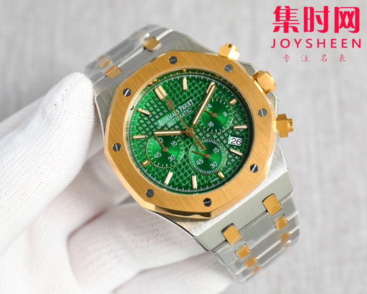 爱彼-AUDEMARS PIGUET 皇家橡树计时系列 AP六针石英 精品 重磅上市 与您相约 高超的技造诣大气风格 六针多功能计时男士石英腕表 商品图1