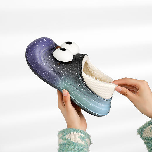 初选 星空色大眼蛙卡通棉拖 商品图4