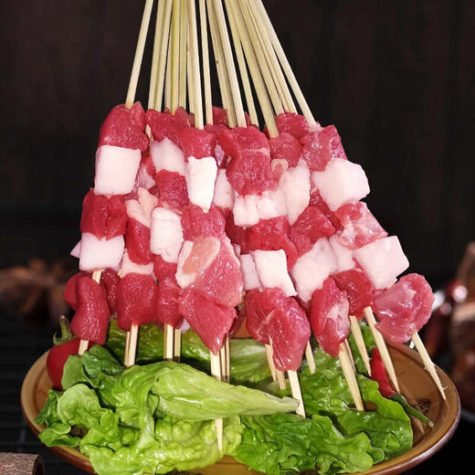 【三疆牧羊】竹签羊肉串 15克*120串 烦恼关闭，烧烤来袭，逃不了的快乐，孜孜不倦 百“烤”不厌 第二份半价装，量大来袭 商品图1
