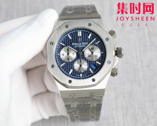 爱彼-AUDEMARS PIGUET 皇家橡树计时系列 AP六针石英 精品 重磅上市 与您相约 高超的技造诣大气风格 六针多功能计时男士石英腕表 商品图3