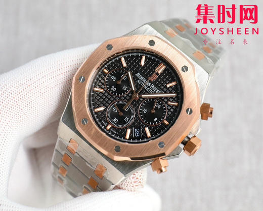 爱彼-AUDEMARS PIGUET 皇家橡树计时系列 AP六针石英 精品 重磅上市 与您相约 高超的技造诣大气风格 六针多功能计时男士石英腕表 商品图3