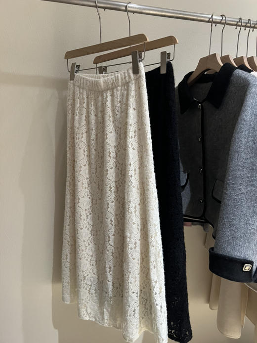 秋冬百搭蕾丝加厚裙 商品图8